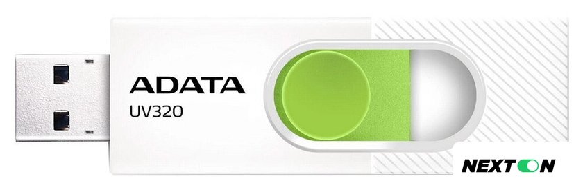 USB Flash ADATA UV320 512GB (белый/зеленый) - Изображение №1 — Интернет-магазин Nexton