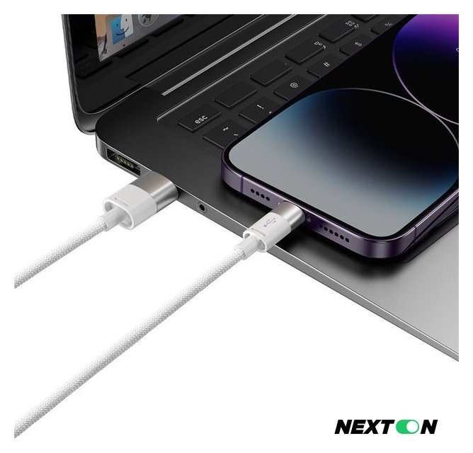 Кабель Baseus One-For-Three Fast Charging Data Cable 3.5A USB Type-A - USB Type-C/microUSB/Lightning (0.5 м, белый) - Изображение №11 — Интернет-магазин Nexton