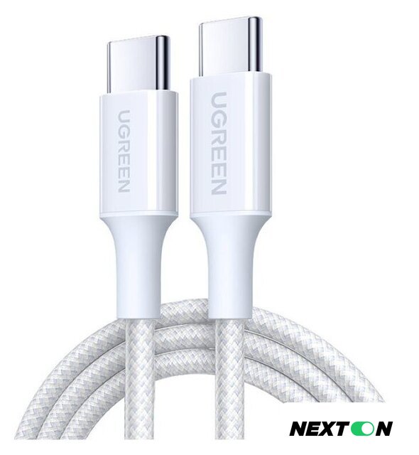 Кабель Ugreen L502 USB Type-C - USB Type-C (2 м, белый) - Изображение №1 — Интернет-магазин Nexton