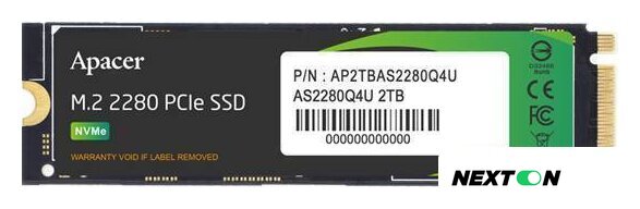 SSD Apacer AS2280Q4U M.2 PCIe Gen4 x4 512GB AP512GAS2280Q4U-1 - Изображение №5 — Интернет-магазин Nexton