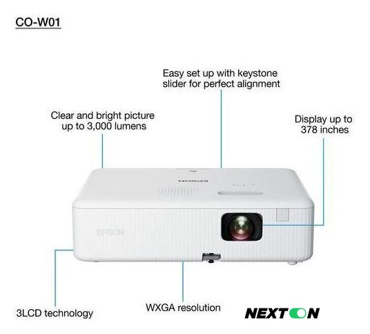 Проектор Epson CO-W01 - Изображение №4 — Интернет-магазин Nexton