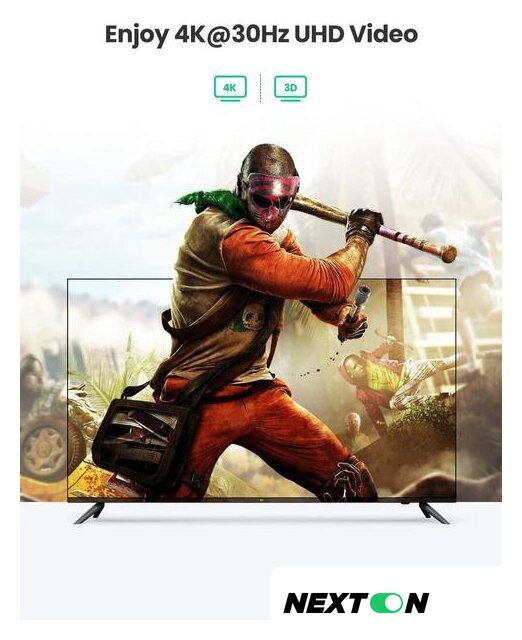 Переключатель Ugreen CM332 80125 4 x HDMI (с пультом ДУ, черный) - Изображение №4 — Интернет-магазин Nexton