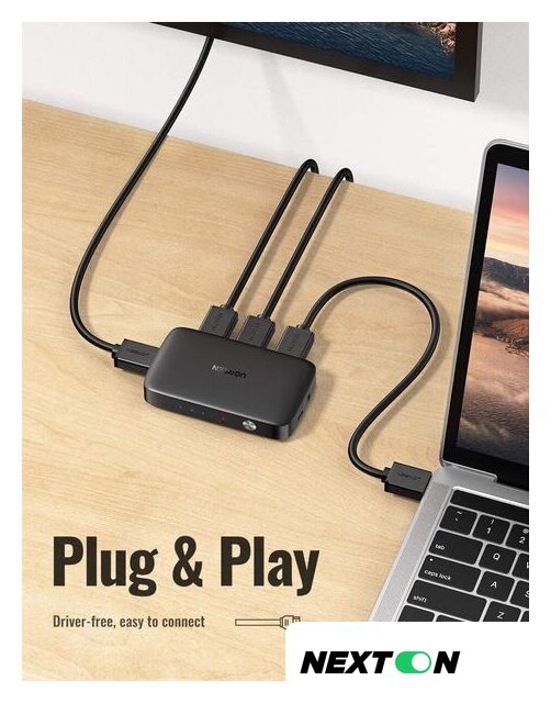 Переключатель Ugreen CM332 80125 4 x HDMI (с пультом ДУ, черный) - Изображение №6 — Интернет-магазин Nexton