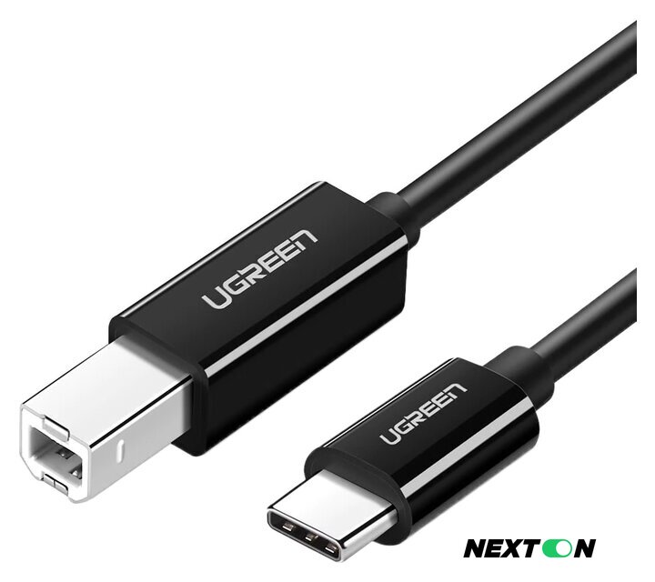 Кабель Ugreen US241 50446 USB Type-B - USB Type-C (2 м, черный) - Изображение №1 — Интернет-магазин Nexton