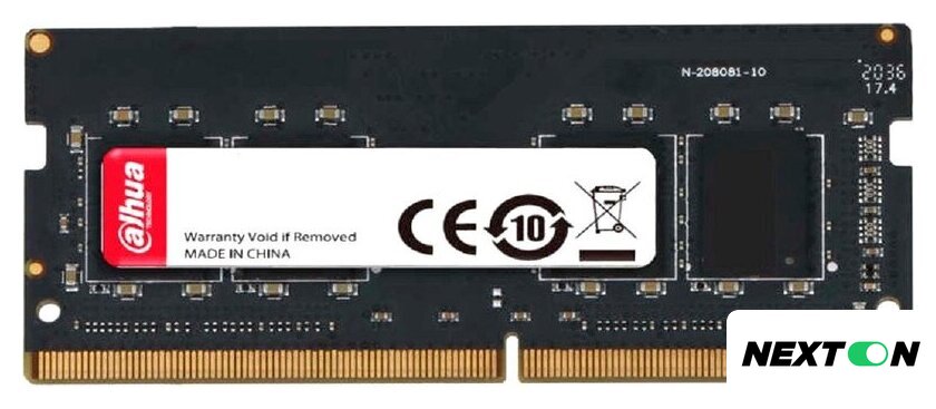 Оперативная память Dahua 16ГБ DDR4 SODIMM 3200 МГц DHI-DDR-C300S16G32 - Изображение №1 — Интернет-магазин Nexton
