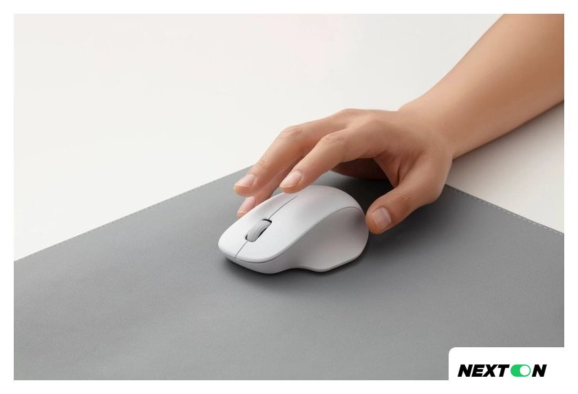 Мышь Xiaomi Wireless Mouse Comfort Edition XMWXSB04YM (белый, международная версия) - Изображение №6 — Интернет-магазин Nexton