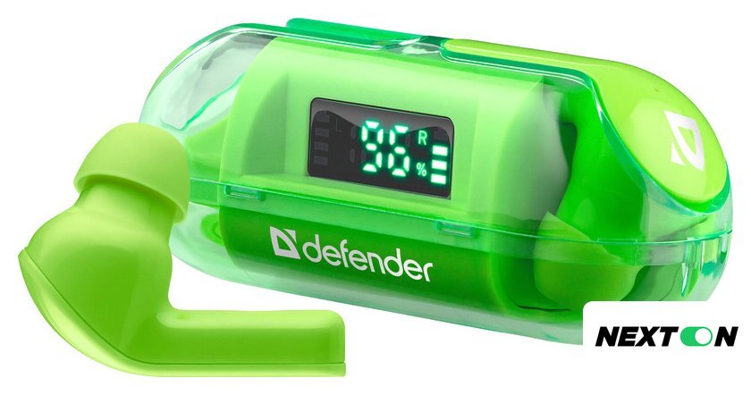 Наушники Defender Twins 916 (зеленый) - Изображение №1 — Интернет-магазин Nexton