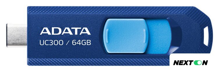 USB Flash ADATA UC300 64GB (синий/голубой) - Изображение №1 — Интернет-магазин Nexton