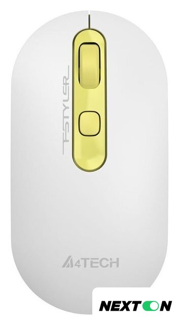 Мышь A4Tech Fstyler FG20 (белый/золотистый) - Изображение №1 — Интернет-магазин Nexton