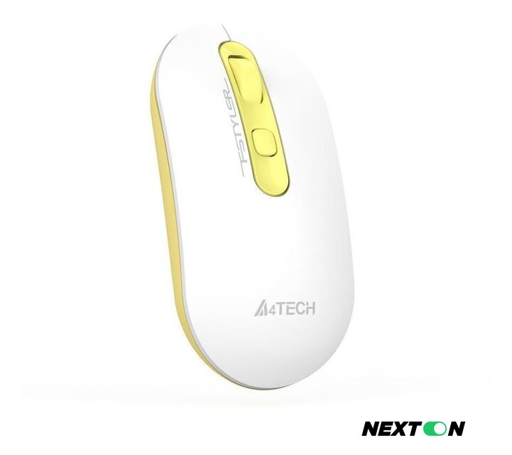 Мышь A4Tech Fstyler FG20 (белый/золотистый) - Изображение №3 — Интернет-магазин Nexton