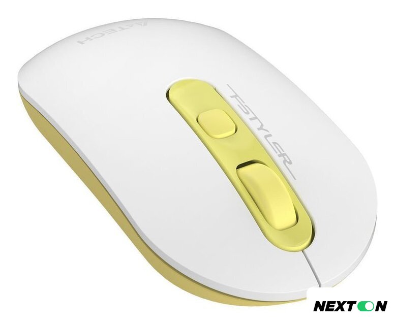 Мышь A4Tech Fstyler FG20 (белый/золотистый) - Изображение №6 — Интернет-магазин Nexton