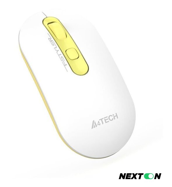 Мышь A4Tech Fstyler FG20 (белый/золотистый) - Изображение №2 — Интернет-магазин Nexton