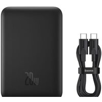 Внешний аккумулятор Baseus Magnetic Mini Air Wireless Fast Charge Power Bank 20W 10000mAh (черный) - Превью изображения №9 — Интернет-магазин Nexton