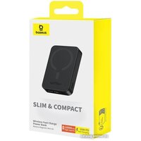 Внешний аккумулятор Baseus Magnetic Mini Air Wireless Fast Charge Power Bank 20W 10000mAh (черный) - Превью изображения №19 — Интернет-магазин Nexton