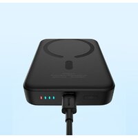 Внешний аккумулятор Baseus Magnetic Mini Air Wireless Fast Charge Power Bank 20W 10000mAh (черный) - Превью изображения №17 — Интернет-магазин Nexton