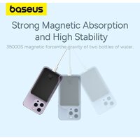 Внешний аккумулятор Baseus Magnetic Mini Air Wireless Fast Charge Power Bank 20W 10000mAh (черный) - Превью изображения №14 — Интернет-магазин Nexton