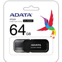 USB Flash ADATA UV240 64GB (черный) - Превью изображения №6 — Интернет-магазин Nexton