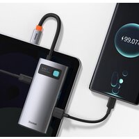Док-станция Baseus Metal Gleam Series 4 in 1 Multifunctional Type-C CAHUB-CY0G - Превью изображения №8 — Интернет-магазин Nexton