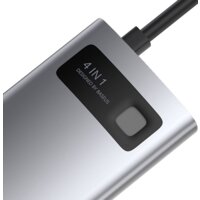 Док-станция Baseus Metal Gleam Series 4 in 1 Multifunctional Type-C CAHUB-CY0G - Превью изображения №5 — Интернет-магазин Nexton
