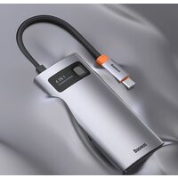 Док-станция Baseus Metal Gleam Series 4 in 1 Multifunctional Type-C CAHUB-CY0G - Превью изображения №10 — Интернет-магазин Nexton