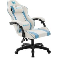 Игровое (геймерское) кресло Defender Legas (белый/голубой) - Превью изображения №7 — Интернет-магазин Nexton