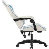 Игровое (геймерское) кресло Defender Legas (белый/голубой) - Превью изображения №5 — Интернет-магазин Nexton