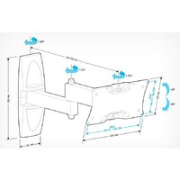 Кронштейн для телевизора Holder LCDS-5064 (белый) - Превью изображения №2 — Интернет-магазин Nexton