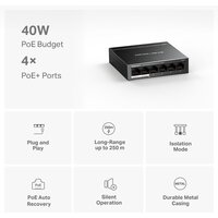 Неуправляемый коммутатор Mercusys MS106LP - Превью изображения №4 — Интернет-магазин Nexton