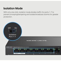 Неуправляемый коммутатор Mercusys MS108GP - Превью изображения №7 — Интернет-магазин Nexton