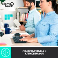 Офисный набор Logitech MK295 Silent Wireless Combo 920-009813 (графитовый) - Превью изображения №3 — Интернет-магазин Nexton