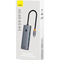 Док-станция Baseus Flite Series 4-Port USB-C Hub B00052809813-00 - Превью изображения №4 — Интернет-магазин Nexton