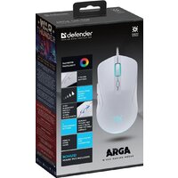 Игровая мышь Defender Arga GM-049 (белый) - Превью изображения №7 — Интернет-магазин Nexton