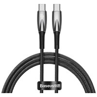 Baseus Glimmer Series Fast Charging Data Cable USB Type-C - Type-C 100W CADH000801 (2 м, черный)