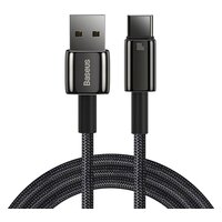Baseus Tungsten Gold USB Type-A - USB Type-C (2 м, черный)