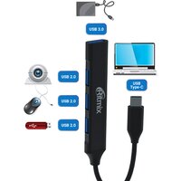 USB-хаб Ritmix CR-4401 Metal - Превью изображения №4 — Интернет-магазин Nexton