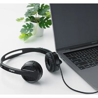 Офисная гарнитура Rapoo H100 (черный) - Превью изображения №9 — Интернет-магазин Nexton