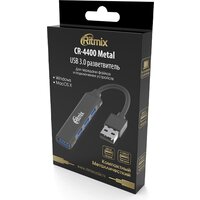 USB-хаб Ritmix CR-4400 Metal - Превью изображения №5 — Интернет-магазин Nexton