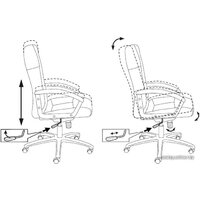 Офисное кресло Бюрократ T-9908AXSN-AB - Превью изображения №2 — Интернет-магазин Nexton