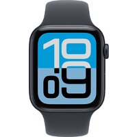 Умные часы Apple Watch SE 3 44 мм (алюминиевый корпус, полуночный/полуночный, спортивный силиконовый ремешок M/L) - Превью изображения №2 — Интернет-магазин Nexton