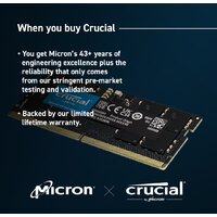 Оперативная память Crucial 16ГБ DDR5 SODIMM 4800МГц CB16GS4800 - Превью изображения №3 — Интернет-магазин Nexton