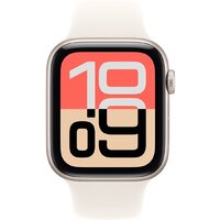 Умные часы Apple Watch SE 3 44 мм (алюминиевый корпус, звездный свет/звездный свет, спортивный силиконовый ремешок M/L) - Превью изображения №2 — Интернет-магазин Nexton