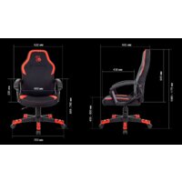 Игровое (геймерское) кресло A4Tech Bloody GC-190 (черный/красный) - Превью изображения №5 — Интернет-магазин Nexton