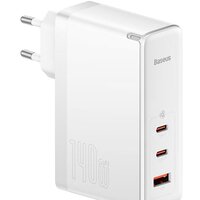 Baseus GaN5 Pro Fast Charger 2C+U 140W EU (белый)