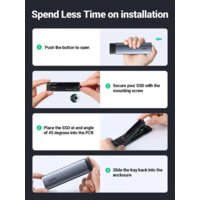 Бокс для накопителей M.2 Ugreen CM400 90264 - Превью изображения №3 — Интернет-магазин Nexton