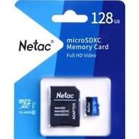 Карта памяти Netac P500 Standard 128GB NT02P500STN-128G-R + адаптер - Превью изображения №2 — Интернет-магазин Nexton