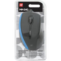 Мышь Defender #1 MM-340 (черный/синий) - Превью изображения №3 — Интернет-магазин Nexton