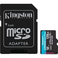 Kingston Canvas Go! microSDXC 128GB SDCG4/128GB (с адаптером)