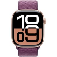 Умные часы Apple Watch Series 10 46 мм (алюминиевый корпус, розовое золото/сливовый, нейлоновый ремешок) - Превью изображения №2 — Интернет-магазин Nexton
