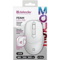 Мышь Defender Feam MM-296 (белый) - Превью изображения №2 — Интернет-магазин Nexton