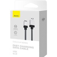 Кабель Baseus CoolPlay Series USB Type-A - Lightning (1 м, черный) - Превью изображения №11 — Интернет-магазин Nexton